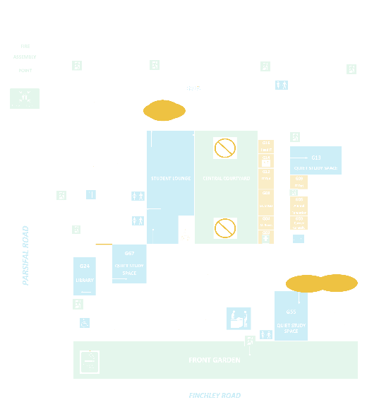 Ground floor plan, London campus